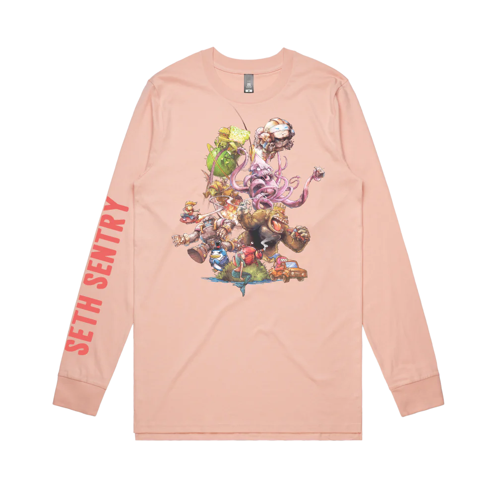 SETH SENTRY | THIS WAS TOMORROW Pink Longsleeve T-shirt