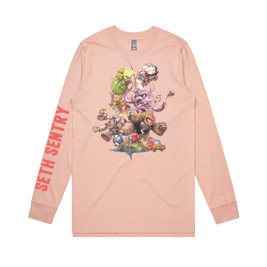 SETH SENTRY | THIS WAS TOMORROW Pink Longsleeve T-shirt