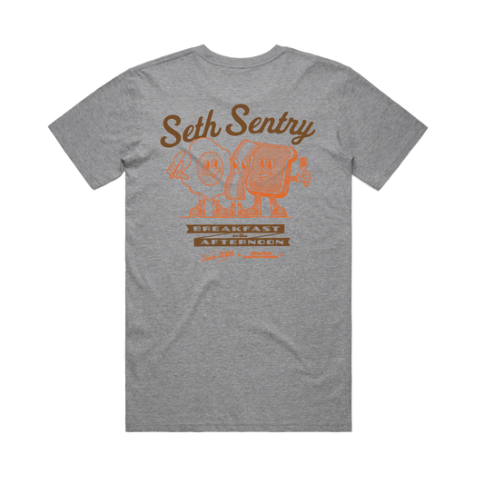 SETH SENTRY | EGG & BACON Grey t-shirt